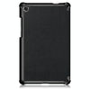 For Lenovo Tab M8 Custer Texture Horizontal Flip Smart TPU Leather Case with Three-folding Holder(Black)