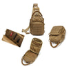 Outdoor Sports Multifunctional Laser Cutting Crossbody Bag(Black)