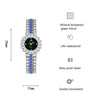 BS Bee Sister FA1580 Sparkling Full Diamond Watch Temperament Women Chain Watch(Silver Blue)