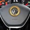 Car Aluminum Steering Wheel Decoration Ring For Cadillac(Gold)