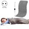 Electric Heating Blanket Heating Physiotherapy Pad Warm Waist Belly Pad with Buckle 43 x 84cm(EU Plug)