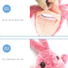35cm Electric Jumping Shrimp USB Charging Simulation Lobster Funny Cat Plush Toy(Random Color)
