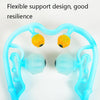 Manual Cervical Massager Home Multi-Function Shoulder And Neck Massage Roller, Shape: Strengthen Magnetic Therapy Blue