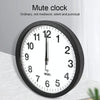 Smart Network Automatic Time Synchronization Wifi Wall Clock Modern Minimalist Silent Living Room Clock, Size:12 inch(Black)