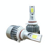 2 PCS C9 9006 18W 1800LM 6000K Waterproof IP68 Car Auto LED Headlight with 2 COB LED Lamps, DC 9-36V(White Light)