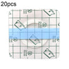 20pcs 041 Multifunctional Invisible Stickers PU Film Three-volt Stickers, Size:5x5x1.5cm(Checkered)