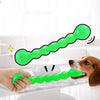 Large Green Rubber Dog Chew Toy - Tough Bite Resistant Dental Care