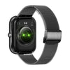 AK58 1.96 inch Screen Bluetooth Smart Watch, Steel Band, Support Health Monitoring & 100+ Sports Modes(Black)