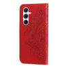 For Samsung Galaxy A36 5G / A56 5G Seven-petal Flowers Embossing Leather Phone Case(Red)