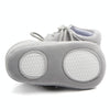D0772 Cotton Uppers Semi-Rubber Soles Non-Slip Baby Walking Shoes, Size: 11cm(Grey)