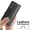 For Samsung Galaxy Z Fold5 Integrated PC + PU Phone Case with Pen / Pen Box(Black)