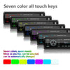 A2818 Car Bluetooth Speakerphone Car MP3 Player Function Touch Double U Disk Colorful Lights Radio, Specification: Standard+8G Memory Card