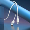 BOROFONE BX113 2.4A USB to 8 Pin Silicone Charging Data Cable, Length:1m(White)