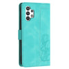 For Samsung Galaxy A32 5G Tulips Embossed Leather Phone Case with Lanyard(Green)