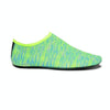 Non-slip Plastic Grain Texture Thick Cloth Sole Printing Diving Shoes and Socks, One Pair, Size:XXXL (Green Lines)