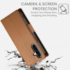 For Samsung Galaxy A26 5G Side Buckle Magnetic Frosted Leather Phone Case(Brown)