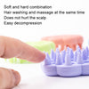 Silicone Hair Wash Brush Home Scalp Cleaning Shampoo Comb(Green)