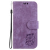 For Redmi K70 / K70 Pro Little Tiger Embossed Leather Phone Case(Purple)