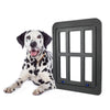 Magnetic Pet Door 34x44cm - Cat & Dog Flap (Black)