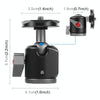 PULUZ Cold Shoe Aluminum Alloy Tripod Ball Head Adapter (Black)