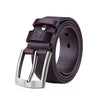 BULL CAPTAIN 01 Pin Buckle Thickened Cowhide Wear-Resistant Belt, Length: 125cm (Smooth Brown)