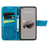 For Asus Zenfone 10 Butterfly Love Flower Embossed Leather Phone Case(Blue)