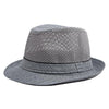 Summer Jazz Hat Mesh Breathable Sunscreen Hat, Size: Large 59-60cm(Grey)