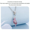 S925 Sterling Silver Platinum-plated Pink Gradient Parrot Jewelry Pendant(BSC971)