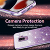 For Samsung Galaxy S9+ Gradient Glitter Flower All-inclusive Phone Case(Purple)