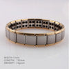Fashion Stainless Steel Germanium Magnetic Health Bracelet Titanium Steel JewelryUS Size:9, Diameter:6cm,Perimeter:19 cm(gold+silver 19.51.3cm)