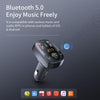 ROCK B301 Dual USB + PD Bluetooth 5.0 FM Transmitter & Car Charger, Support TF Card / U-disk(Black)