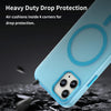 For iPhone 11 Pro MagSafe Frosted Translucent TPU + PC Full Coverage Phone Case(Blue)