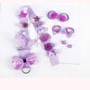 18pcs / Sets Baby Hair Accessories Girls Hairpin Hair Ring Boxed(Purple)