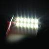 2 PCS DC 12V 2W 39MM 4014 Bicuspid Port No Decoding Car Dome Lamp LED Reading Light with 10 LED Lights(White Light)