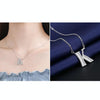 Women Fashion S925 Sterling Silver English Alphabet Pendant Necklace, Style:K