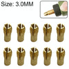 10 PCS Three-claw Copper Clamp Nut for Electric Mill FittingsBore diameter: 3.0mm