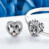 Heart-shaped Diamond-set 925 Sterling Silver Accessories