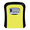 Wall Mounted Key Safe Box - Yellow - Combination Lock