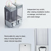 Double Head Wall Mounted Manual Press Soap Dispenser Shampoo Bottle Hand Wash Body Wash Dispenser, Color: White