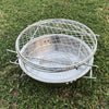 RG_011 Outdoor Round Folding Stainless Steel Barbecue Grill, Size: 22 x 14cm