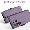 For Samsung Galaxy S25 Ultra 5G CaseMe 023 Butterfly Buckle Litchi Texture RFID Anti-theft Leather Phone Case(Purple)