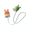 KD201 Portable Lamp Hanging Neck Reading LED Night Light, Style: Little Deer (Orange+Green)