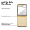 For Samsung Galaxy Z Flip6 VIETAO Dream Series Metal Ring Leather Phone Case(Blue)