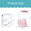 L-0 Cartoon Snail Pen Holder USB Rechargeable LED Soft Eye-Protection Desk Lamp(Blue)