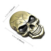 Three-dimensional Devil Skull Metal Car Sticker (Bronze)