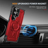 For Samsung Galaxy S25 Ultra 5G Lens Holder MagSafe Phone Case(Red)