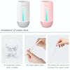 FUQINS Water Cup Mini Air Humidifier USB Colorful Night Light Car Home Silent Aromatherapy Diffuser(White)