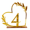 Acrylic Home Decor Wedding Digital Dinning Table Number Plate Seat Sign DIY Mirror Table Setting, Number: 4