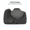 For Canon EOS R100 Litchi Texture Soft Silicone Protective Case(Black)