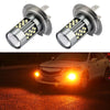 1 Pair H7 12V 7W Continuous Car LED Fog Light(Orange Light)